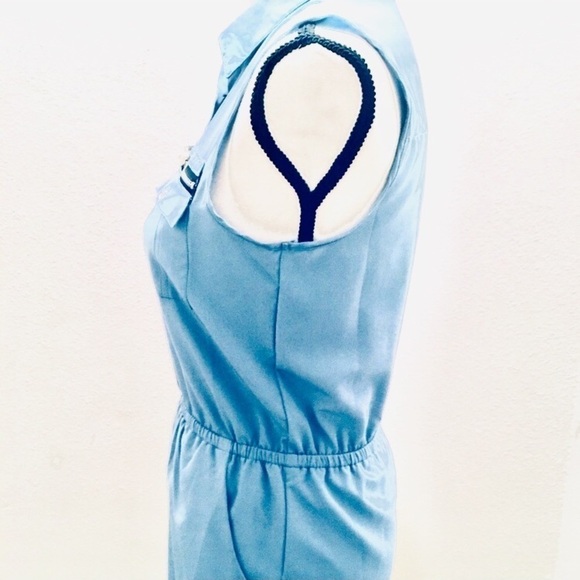 Love Tree Los Angeles Baby Blue Utility Romper - Picture 4 of 7